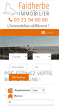 Mobile Screenshot of faidherbe-immobilier.com